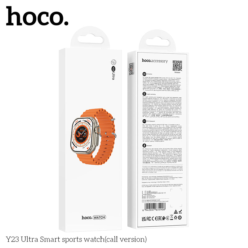 Hoco y23 ultra Smart Sport Watch(Call Version) Hoco y23 ultra Smart Sport Watch(Call Version)